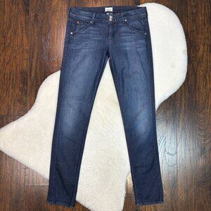 Hudson Jeans 29 Collin Flap Skinny Medium Wash Low-Rise Stretch Women's